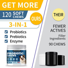WONTECHMI Probiotics soft chews show chewy texture ideal for shy eaters.