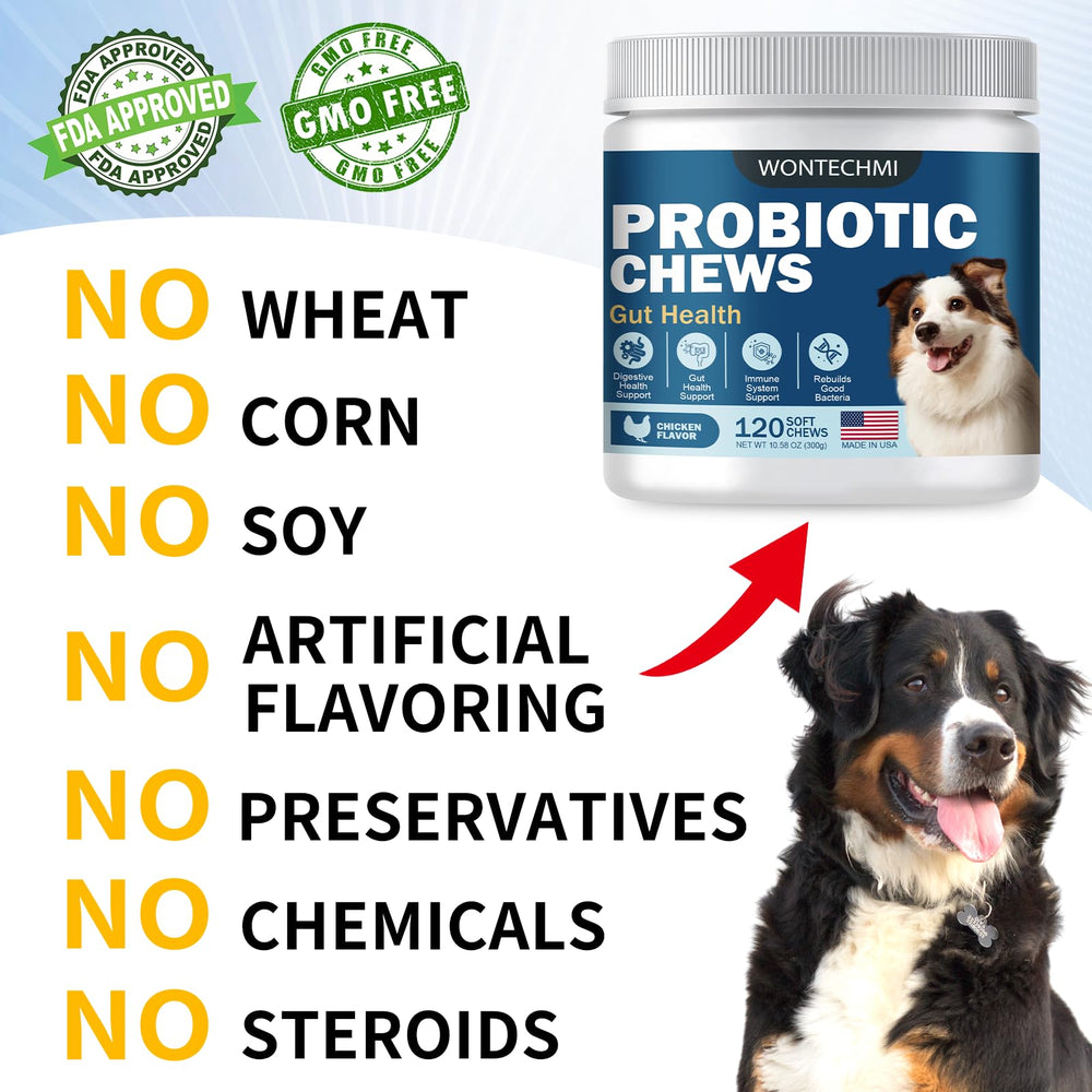 WONTECHMI Probiotics ingredients label emphasizes premium, USA-made quality.