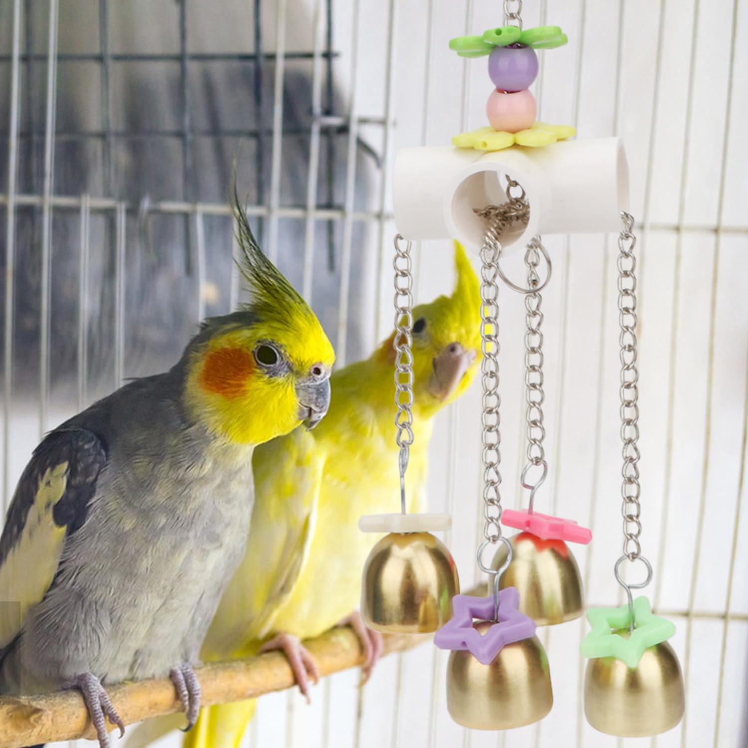 Wontee Bird Bells Toy fosters engagement for pet birds during quiet afternoons