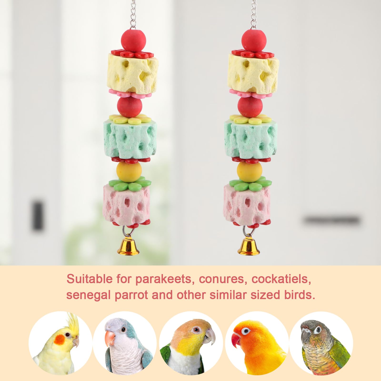 Wontee cage mount with metal hook for easy hanging inside the cage.