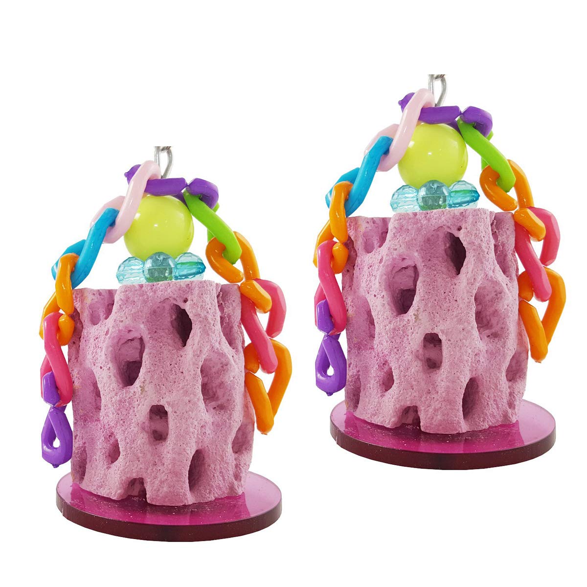 Wontee bird calcium chew hook-on-cage enables easy, secure attachment.