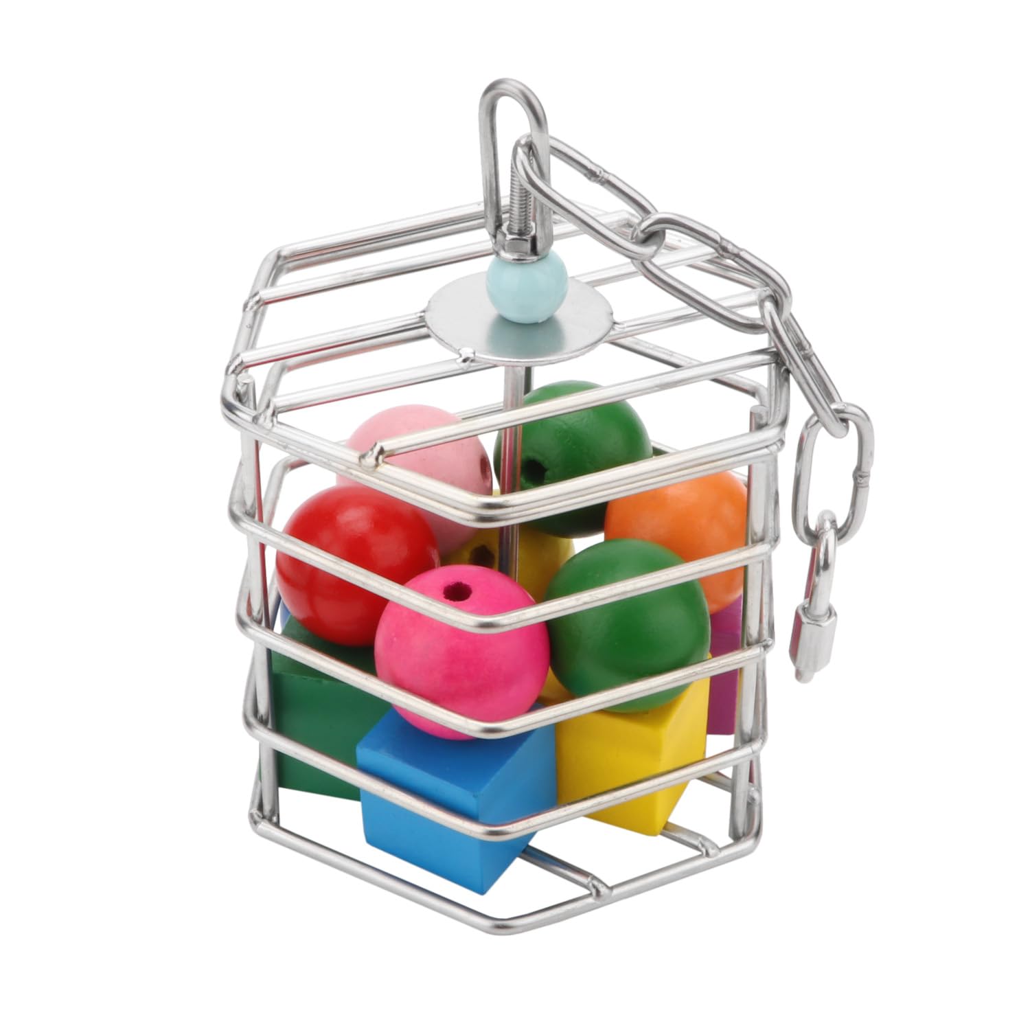 Wontee bird foraging-feeder blocks toy compatibility—engaging enrichment during cage time.