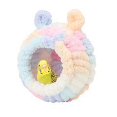 Wontee bird nest bed warm inside highlights a cozy interior for small birds.