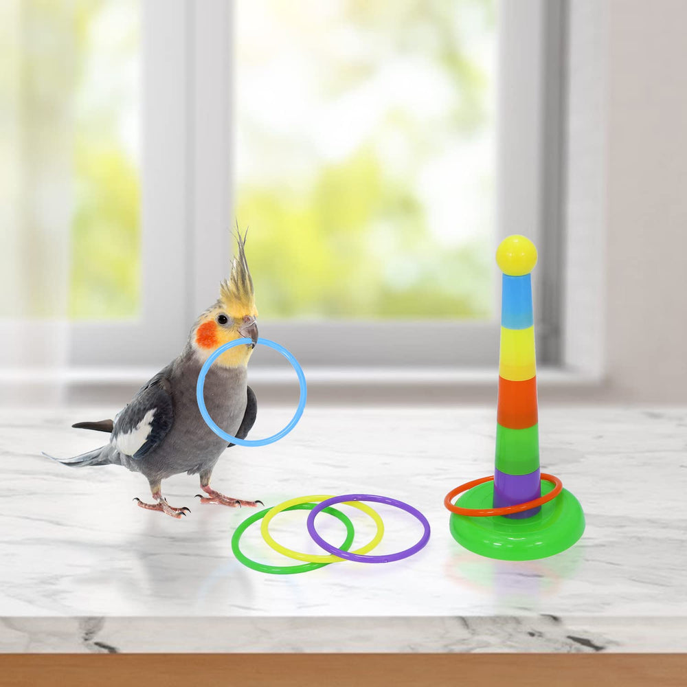 Wontee Bird Toys ring toy promotes training and enrichment for birds