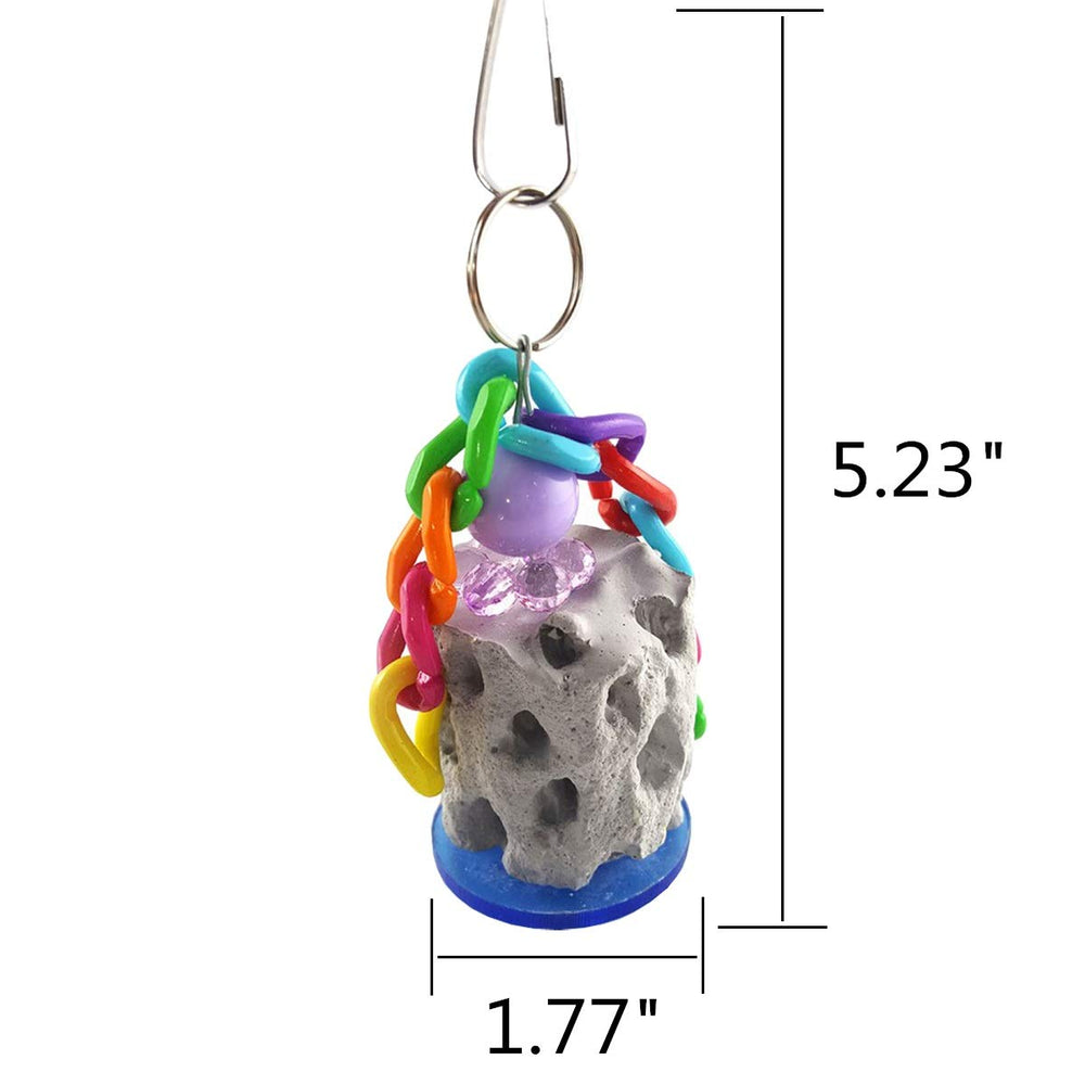 Wontee calcium stone material closeup shows natural, non-toxic chew surface.
