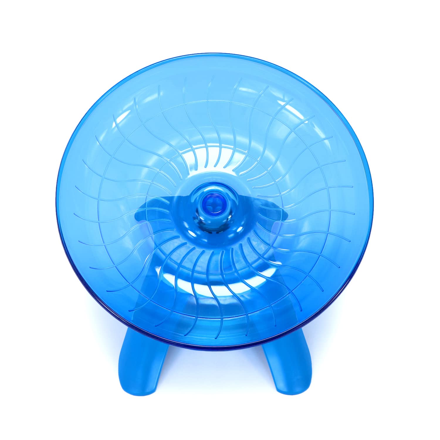 Wontee hamster wheel blue cleaning-friendly design reduces grime buildup.