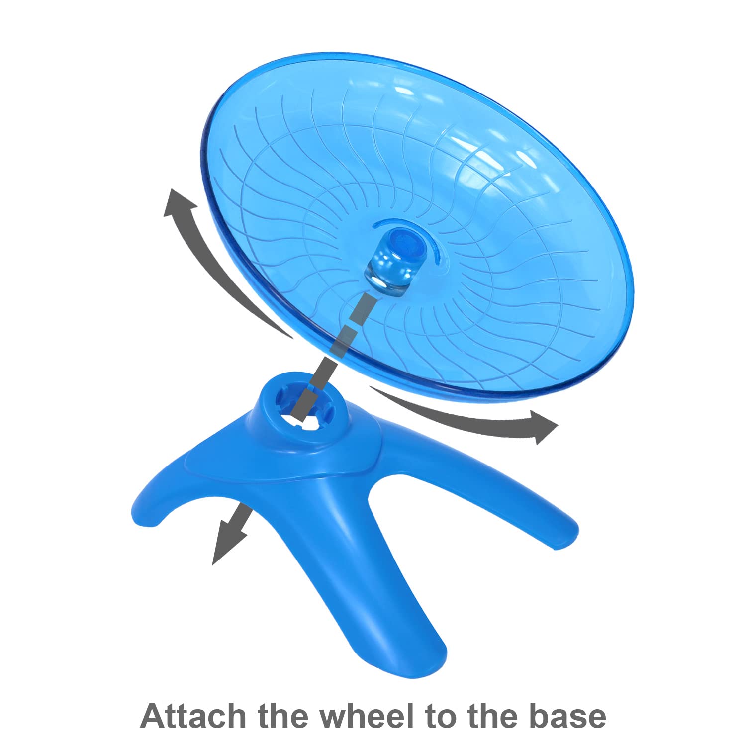 Wontee hamster wheel blue quiet operation for peaceful nights.