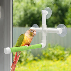 Wontee parrot perch 9.04x7.59x7.27-inch fits compact spaces.