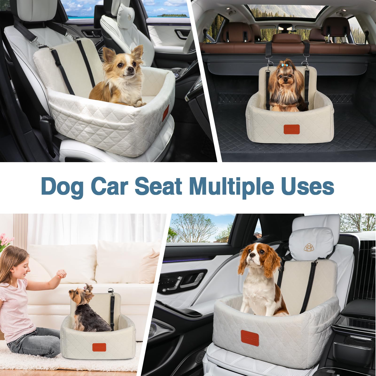 Wooaidagg front-rear-seat-compatibility supports use in any vehicle for versatile travel