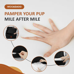 Wooaidagg dog car seat bottom harness channel for secure fit