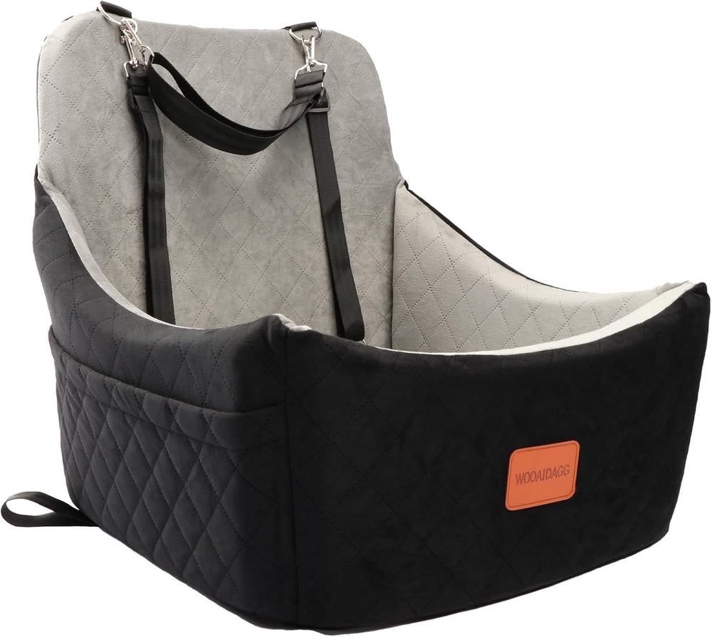 Wooaidagg dog car seat with memory foam for comfortable road trips