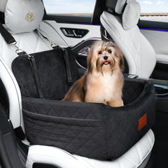 Wooaidagg dog car seat with non-slip bottom in use for stability