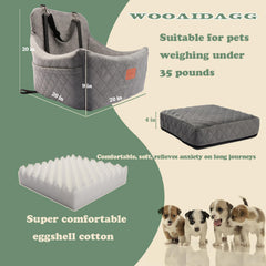 Wooaidagg dog car seat safety straps ensure secure travel