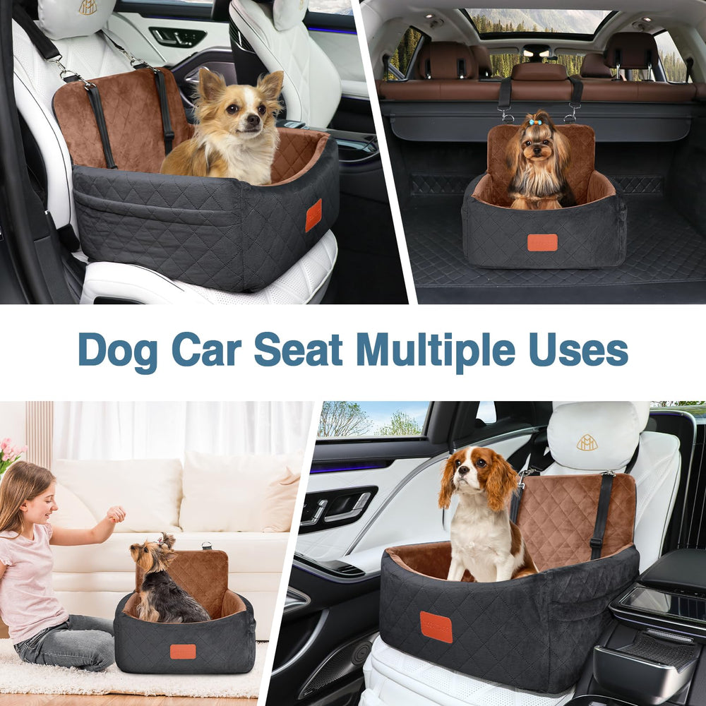 Wooaidagg dog car seat fits small dogs under 30lbs for car travel