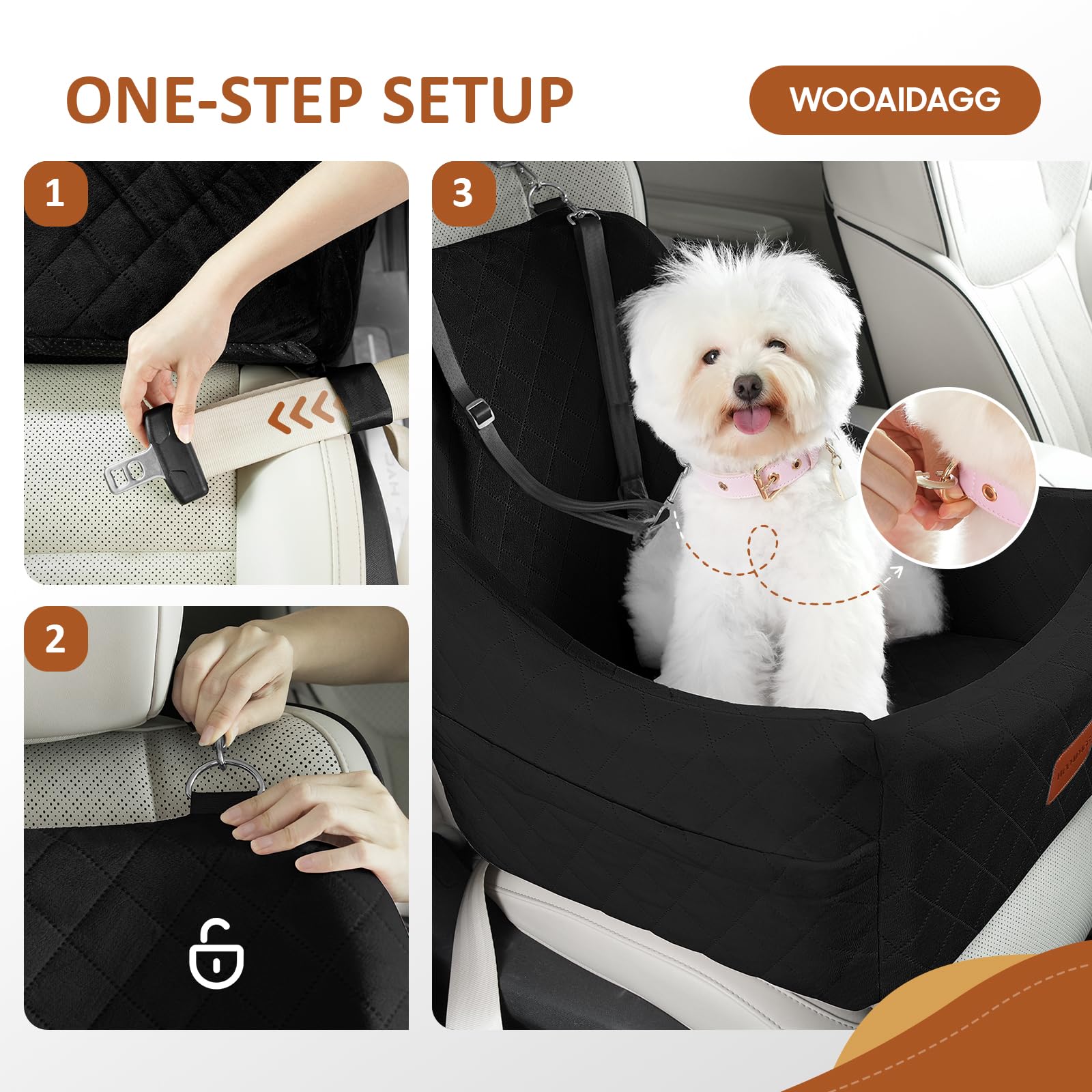 Wooaidagg car-seat cover is washable and detachable for easy cleaning