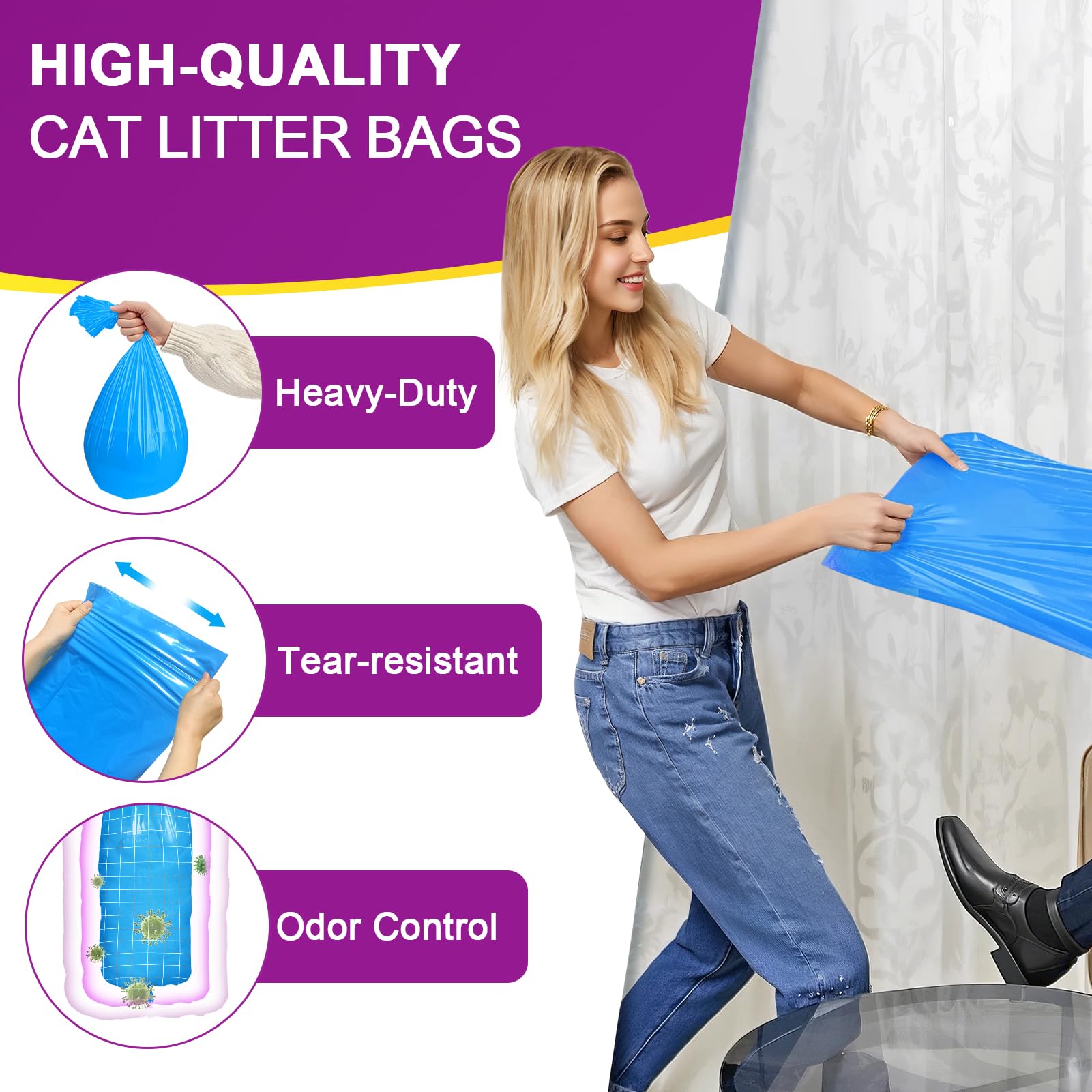 WooAnt large-capacity 24ft bag reduces need for frequent changes.