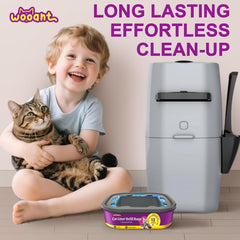 WooAnt leak-proof waste bag keeps litter area clean and mess-free.