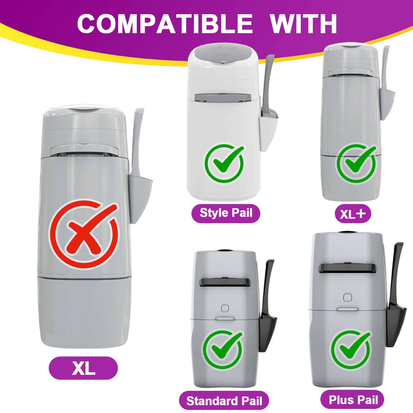 WooAnt Pet Genie Standard refill cartridge shown for easy compatibility.