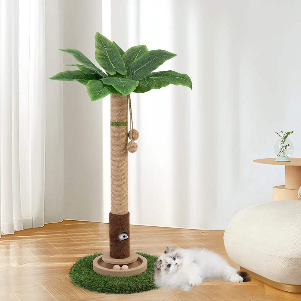 Woochpet cat scratching post 35 tall for durable, furniture-protecting scratching.