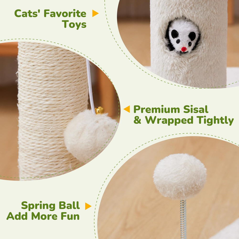 Woochpet sisal rope scratcher durability for enthusiastic scratching