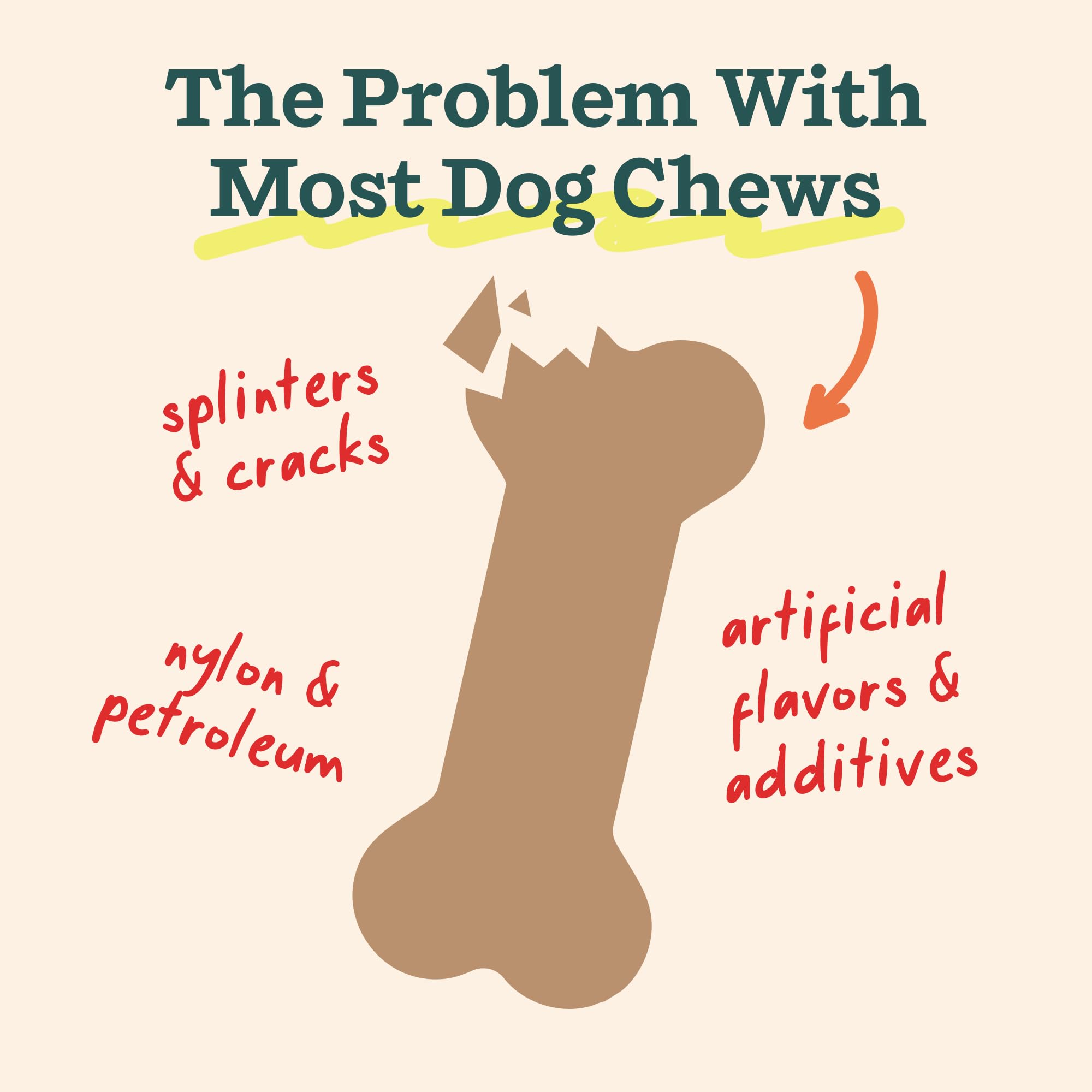 WOOF HonestChew duo pack image, two safe chews for small dogs