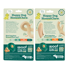 WOOF HonestChew Infinity Bone close-up, ergonomic grip for paw-friendly chews