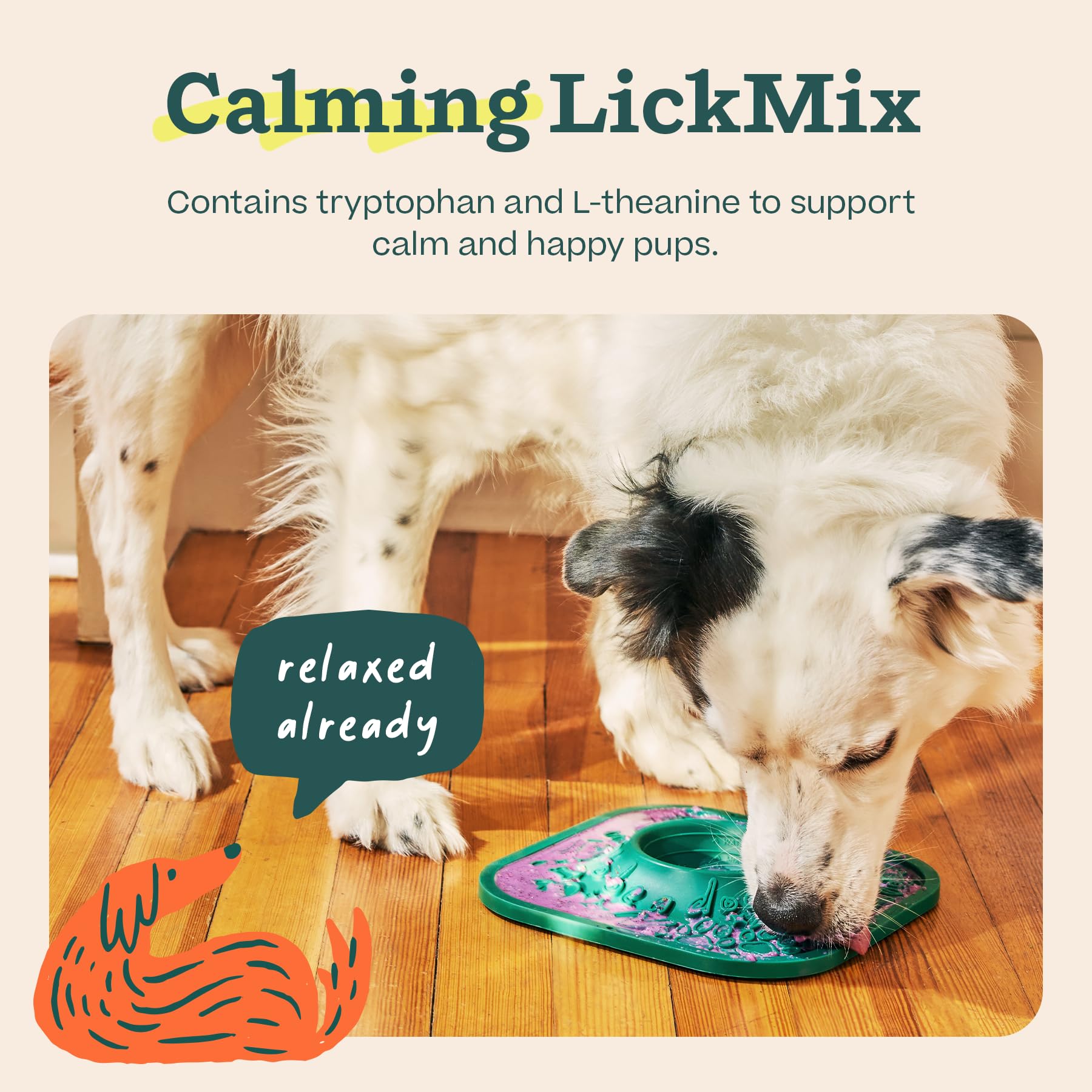 WOOF LickMixes freeze-for-distraction extends engagement and mealtime calm.
