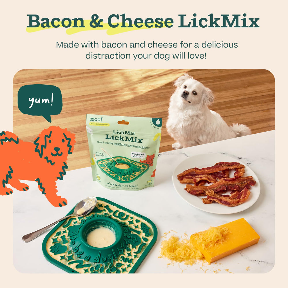 WOOF LickMixes supports mealtime calm during busy moments.