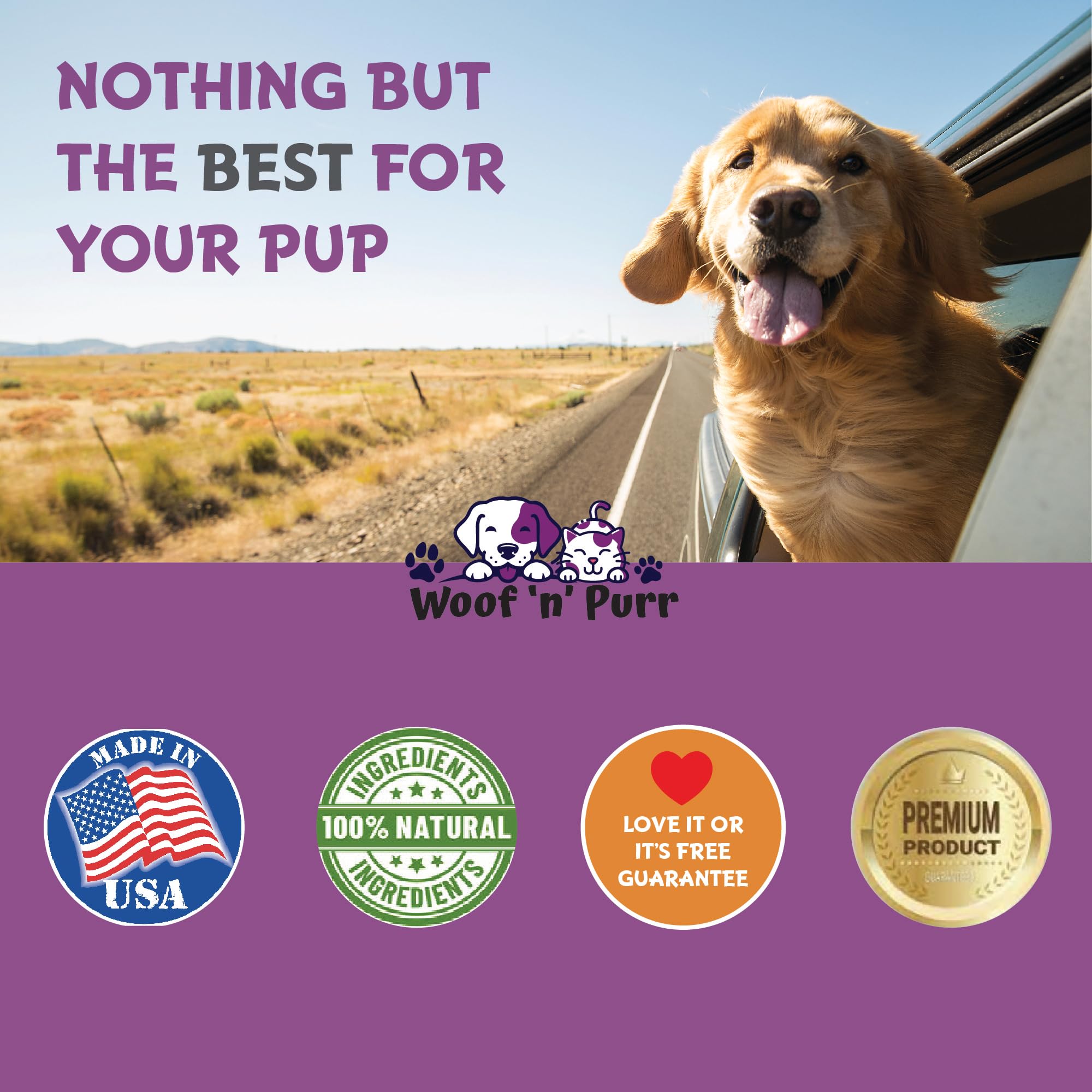 Woof n Purr Valerian Root offers gentle separation anxiety relief for daily routines.
