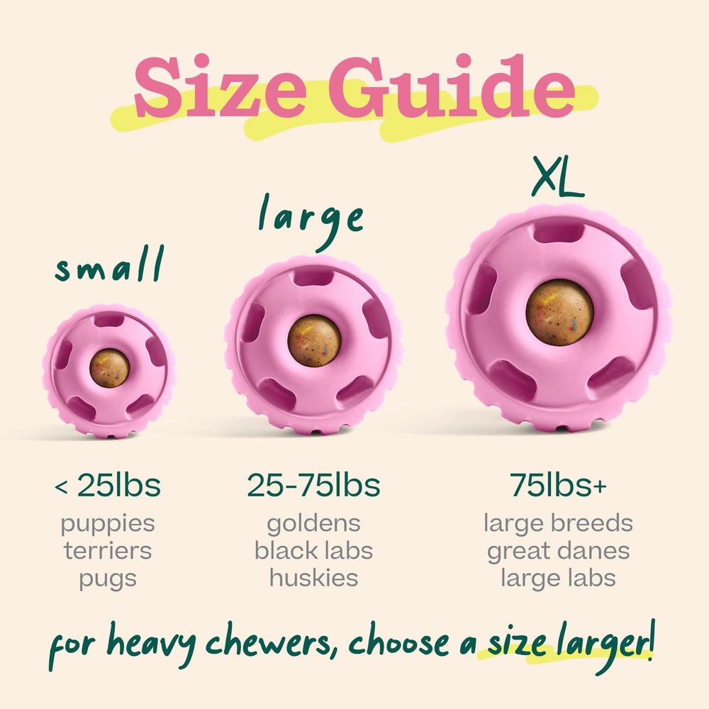 WOOF Party Pupsicle XL party pink toy suitable for large dogs