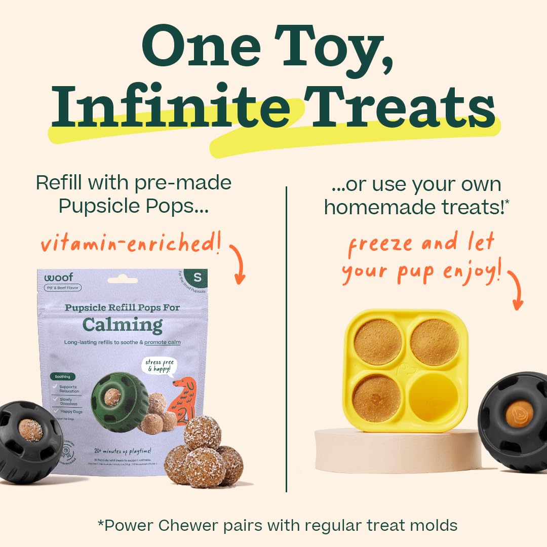 WOOF Power Chewer Pupsicle is dishwasher-safe for quick cleanup after playtime.