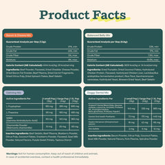 WOOF Pupsicle Mix Calming sachet offers a soothing option during playtime.