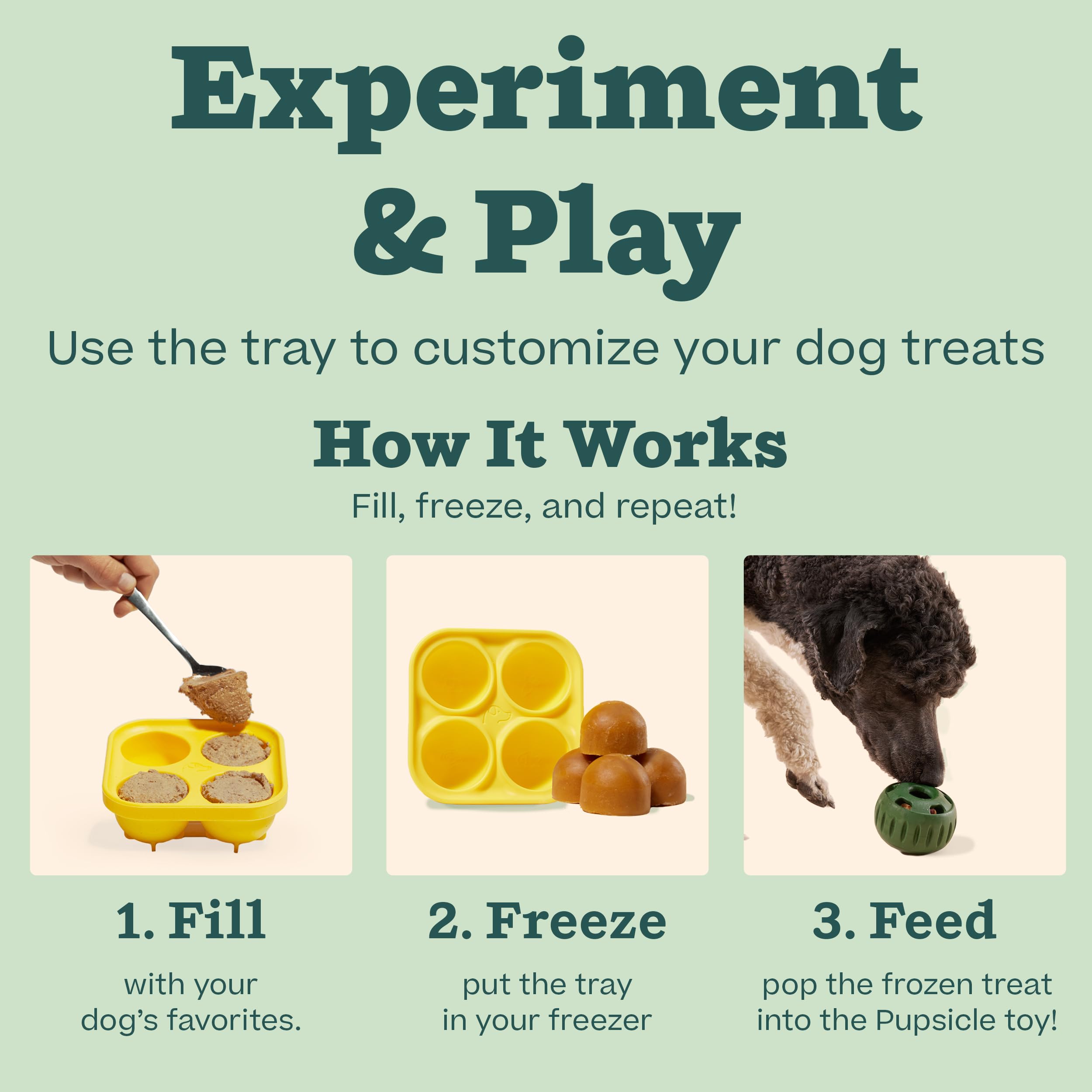 WOOF Pupsicle silicone tray materials emphasize food-grade silicone safety