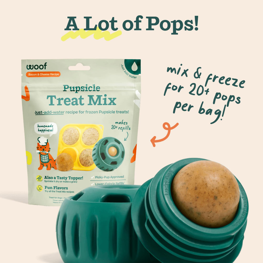 WOOF Pupsicle tray usage demonstrates easy pour-and-freeze prep