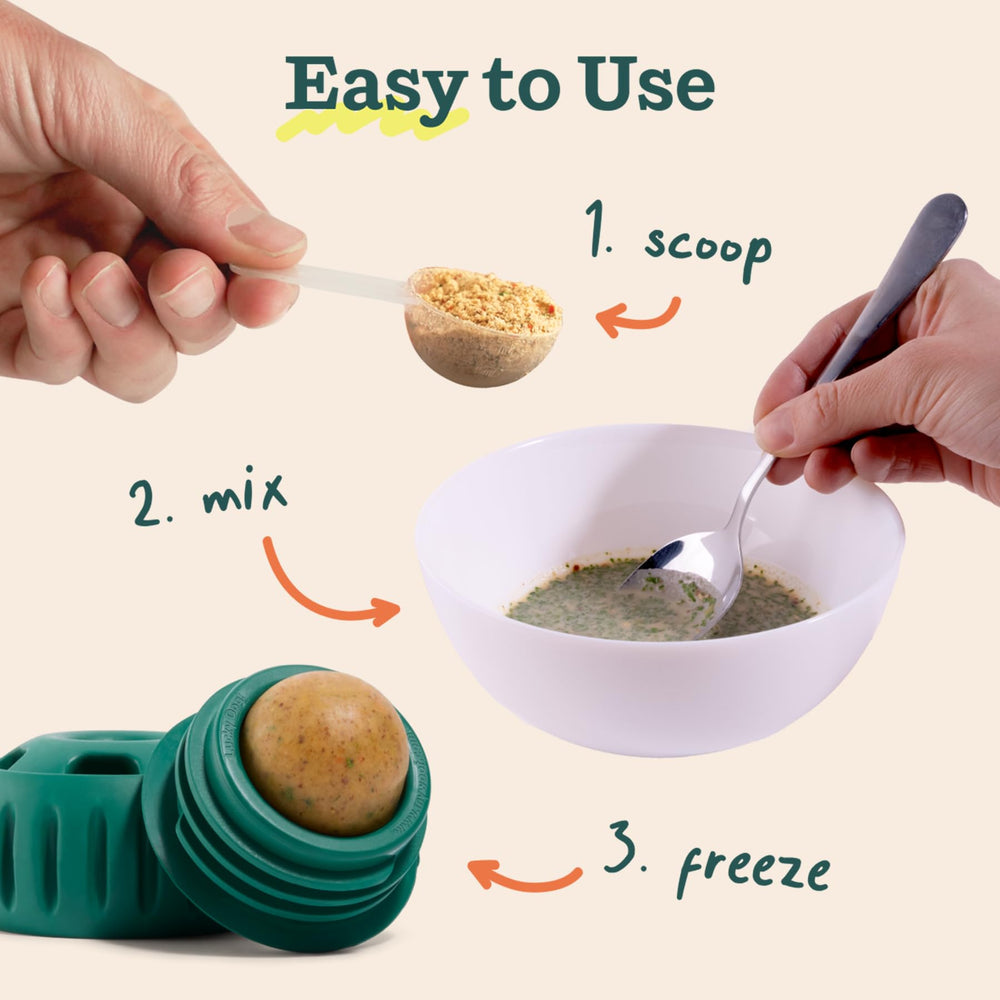 WOOF Pupsicle Tray with frozen pops ready to energize mealtime.