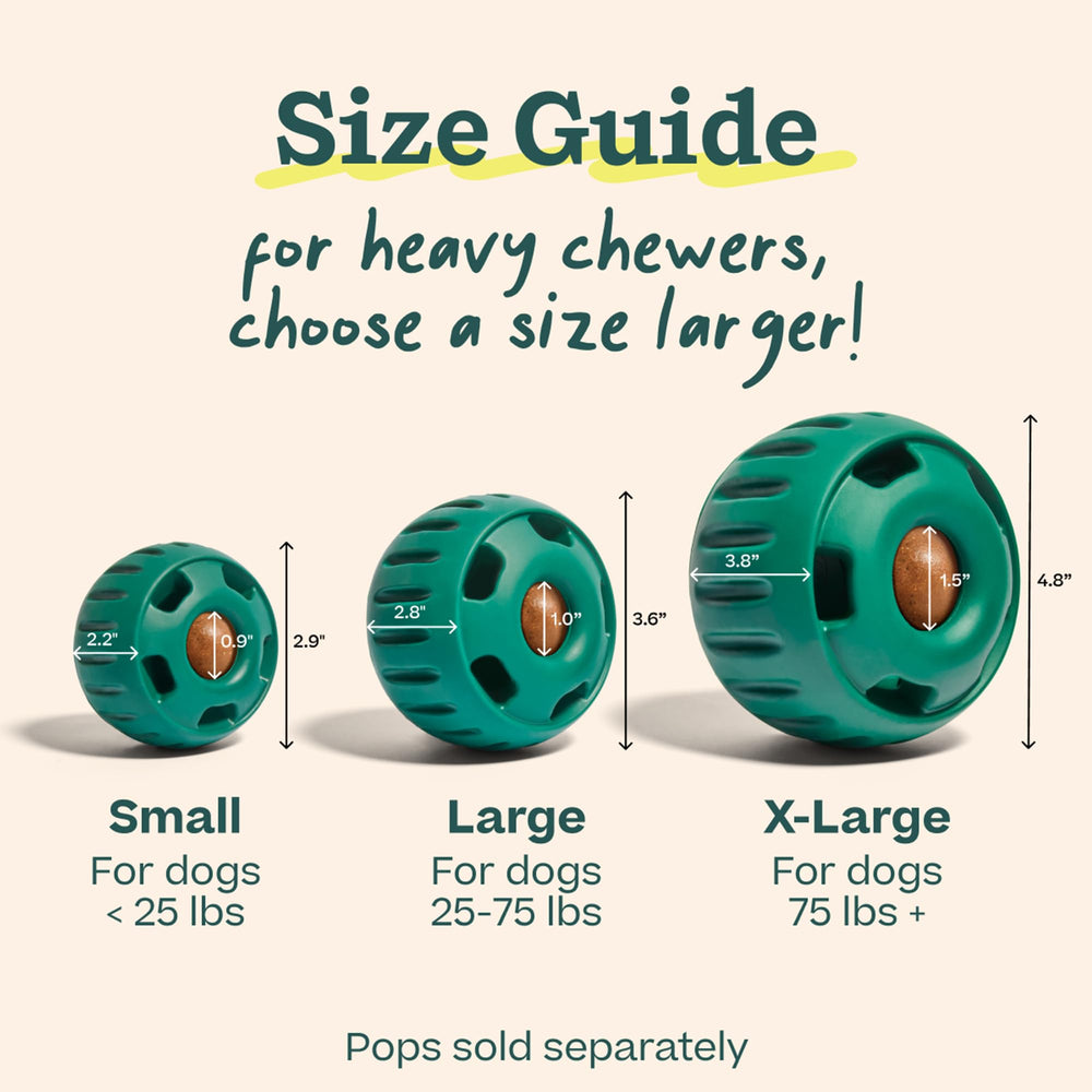 WOOF Pupsicle weighted base prevents tipping during playful moments.