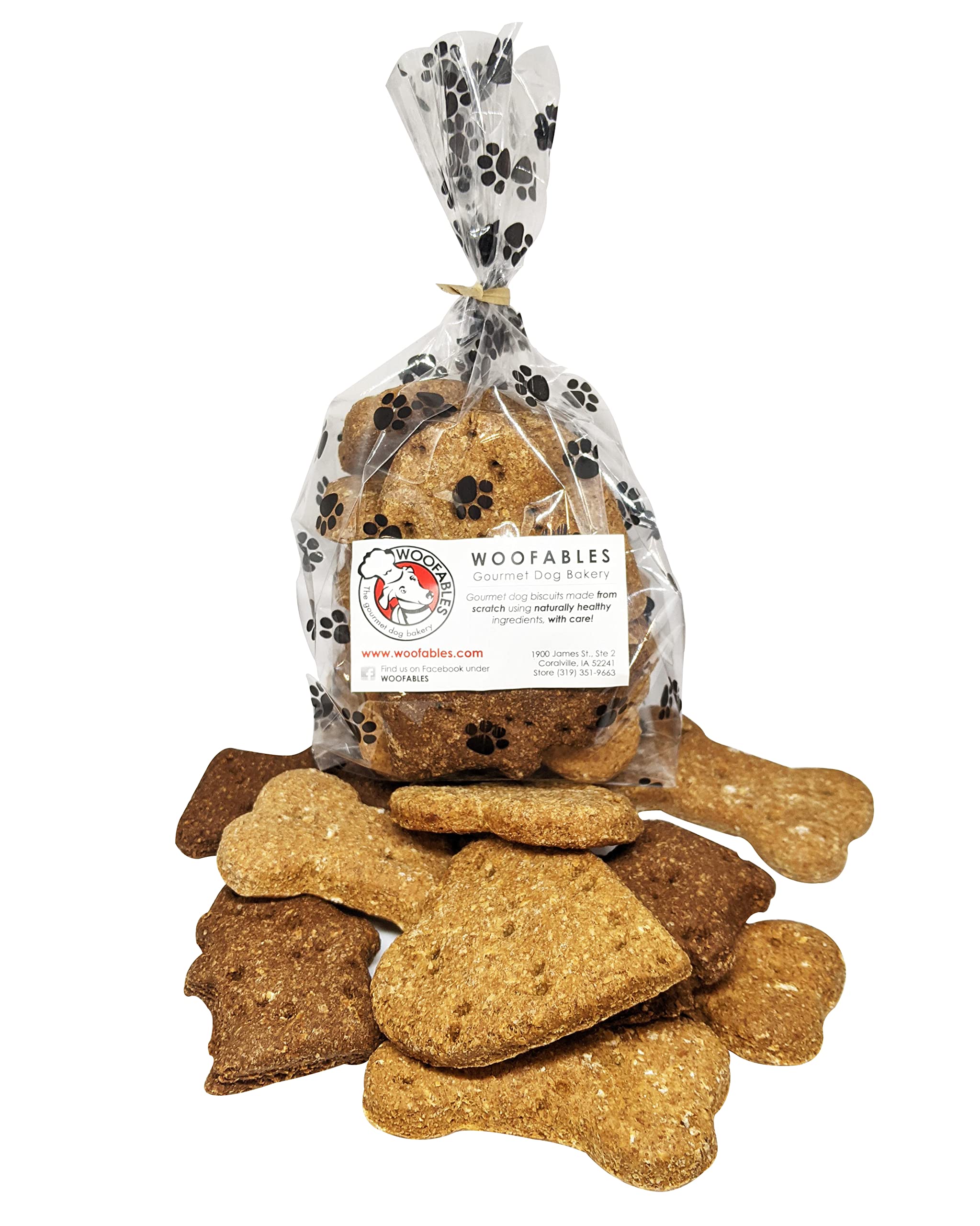 Woofables yogurt-iced bone treat ready for celebrations and training