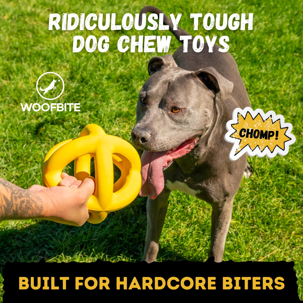 WoofBite safety non-toxic natural rubber ensures safe chewing for aggressive chewers