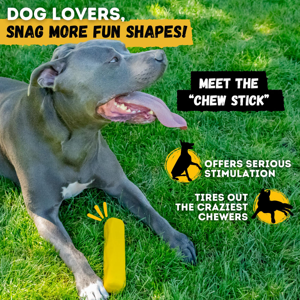 WoofBite Tug Rings designed for medium to large breeds at 6.5 inches.