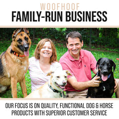 Woofhoof durable nylon pouch keeps rewards secure during active play and training.