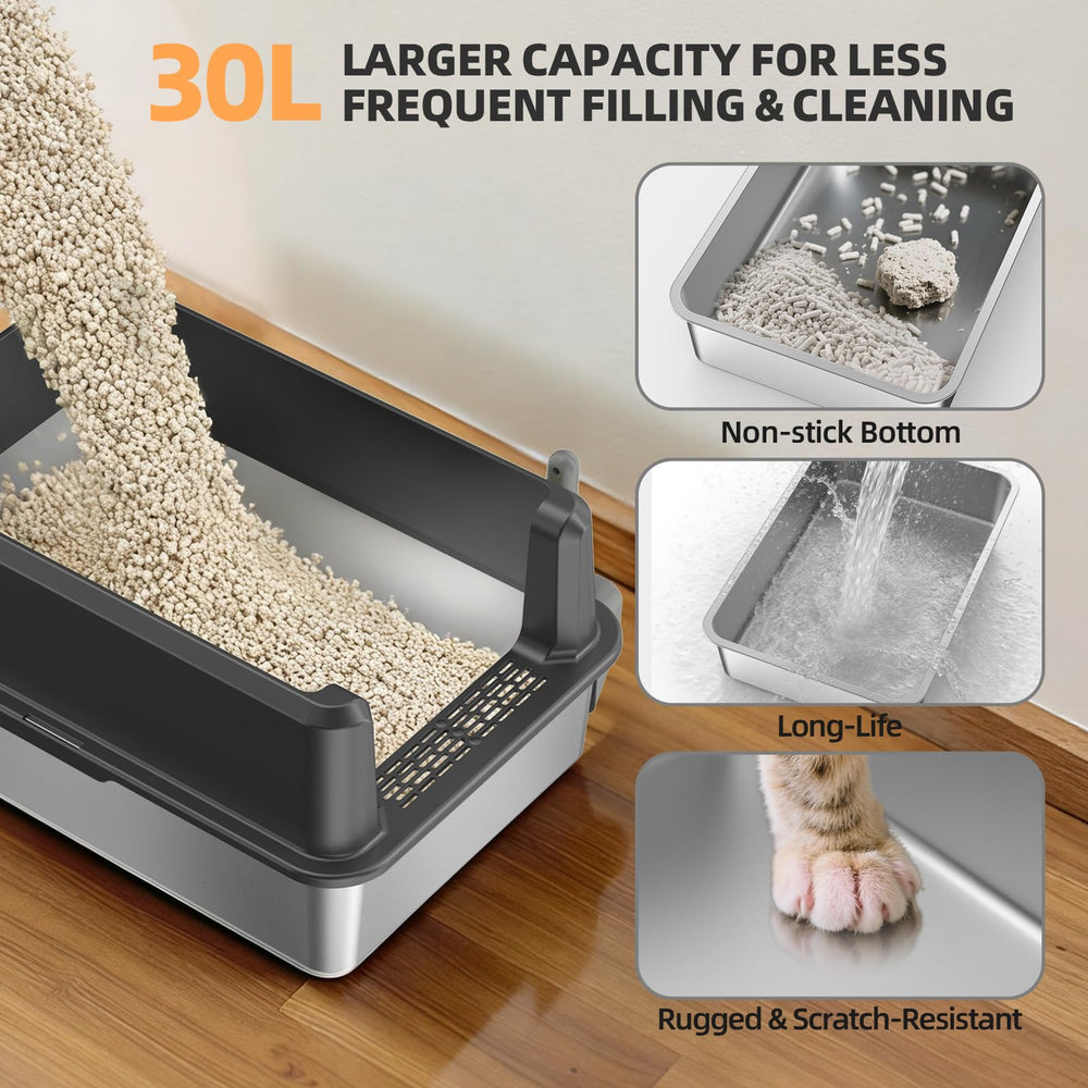 WoofiGo high sides and anti-leak design help contain urine and litter.