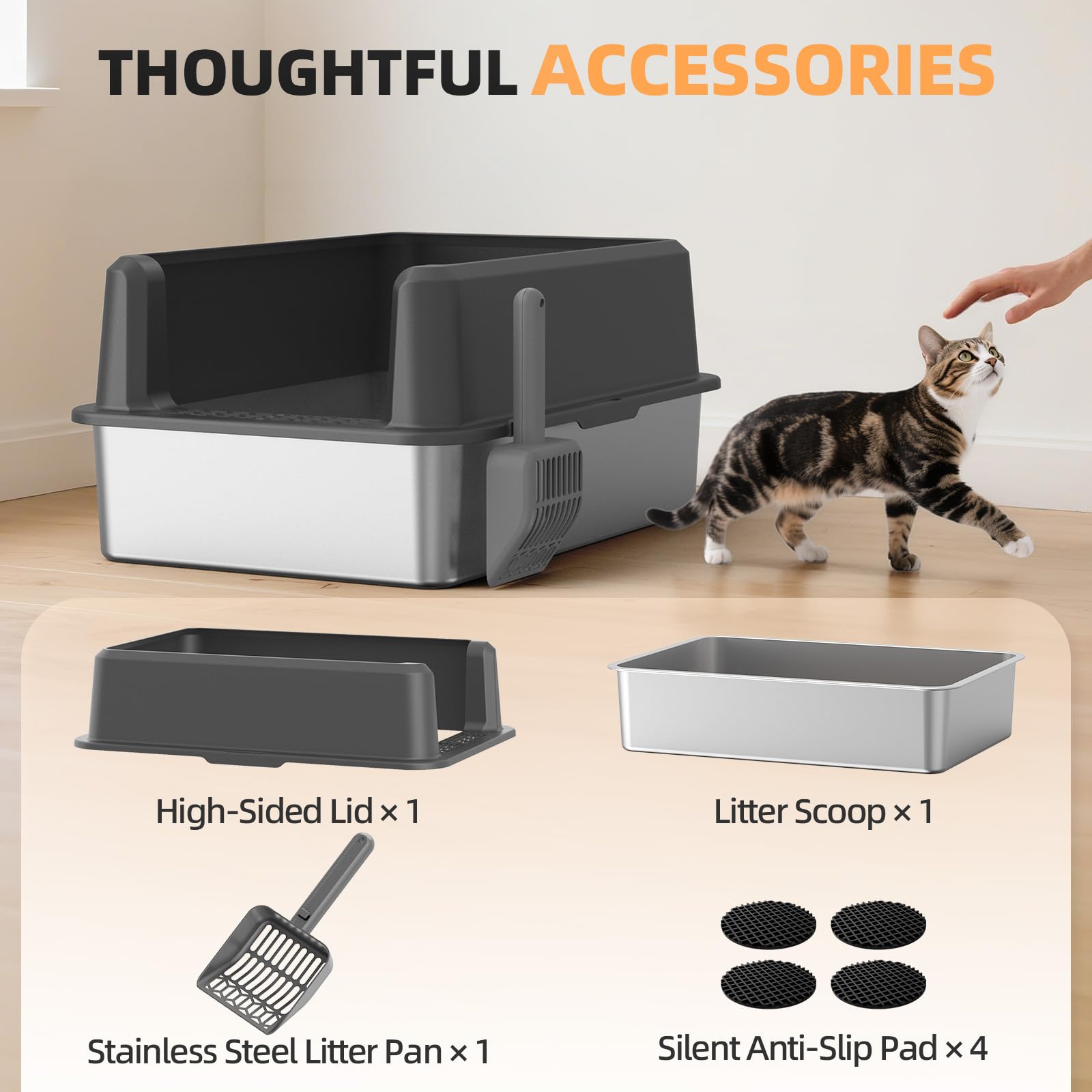 WoofiGo multi-cat ready interior spacious supports big cats and multiple pets.