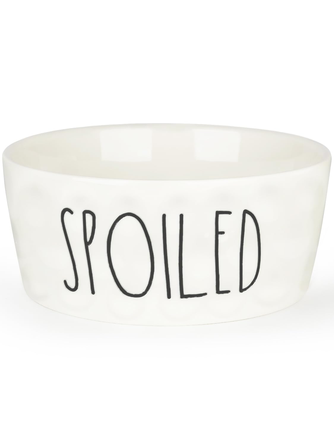 WoofinPets 70OZ ceramic bowl with large capacity for longer meals and fewer refills
