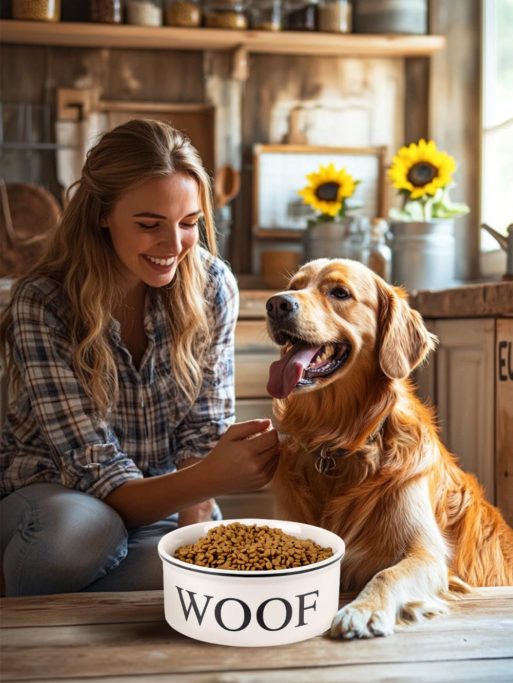 WoofinPets non-toxic ceramic surface safe for everyday meals