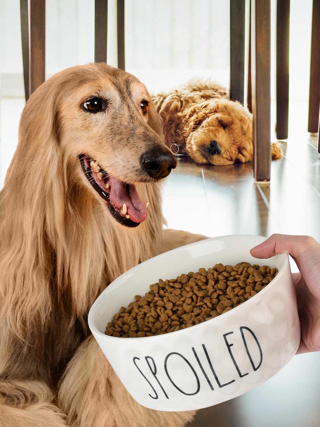 WoofinPets unglazed bottom creates grip without silicone for stability