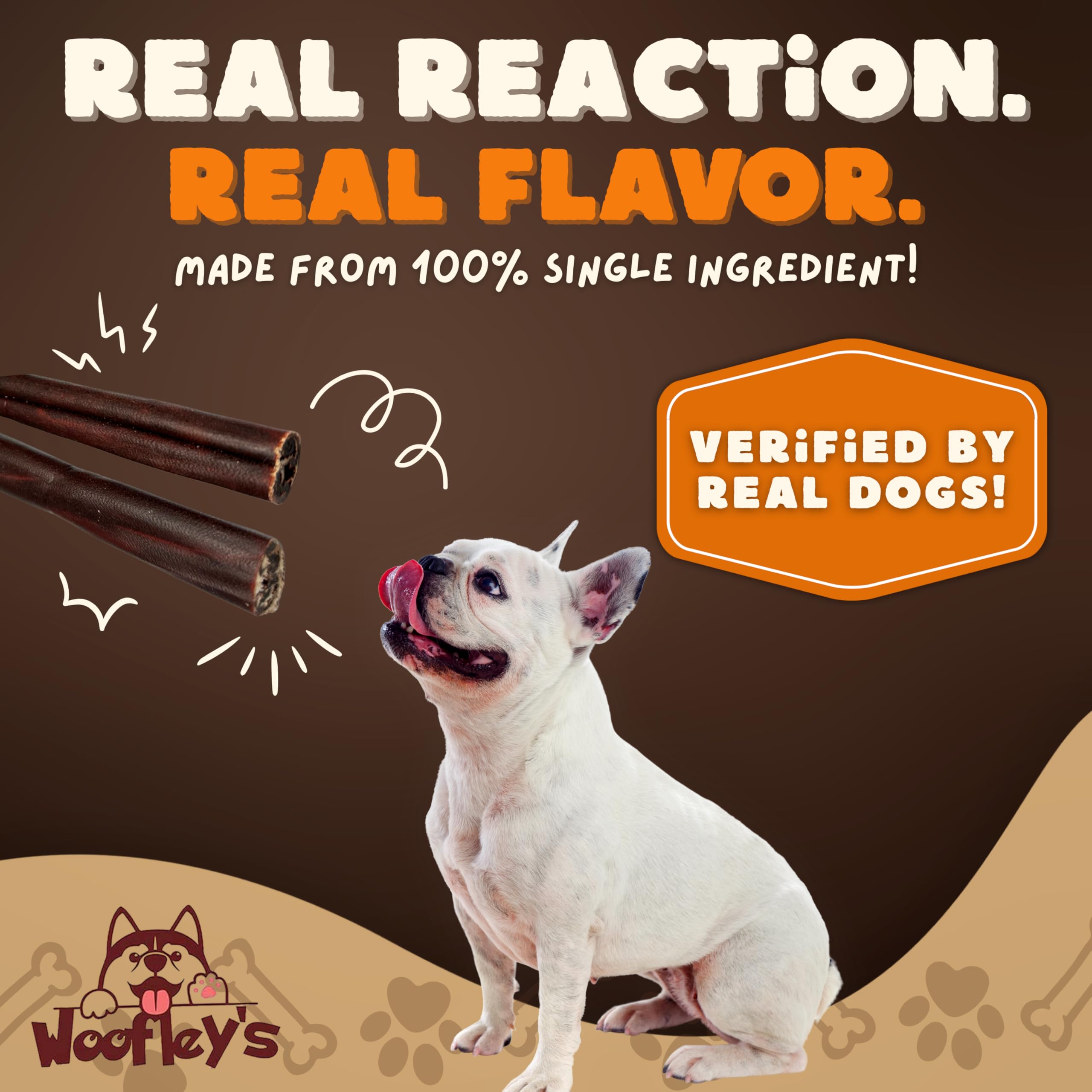 Woofley's collagen sticks during playtime show long-lasting chew.