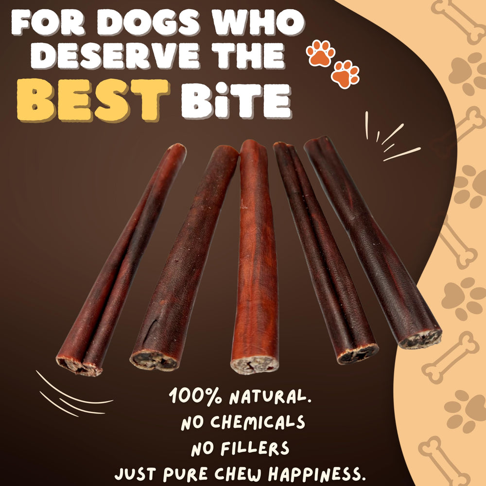 Woofley's collagen sticks rawhide-free chew alternative shown.