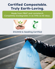 Wooflinen plant-based corn bags offer an eco-friendly cleanup option during park visits.