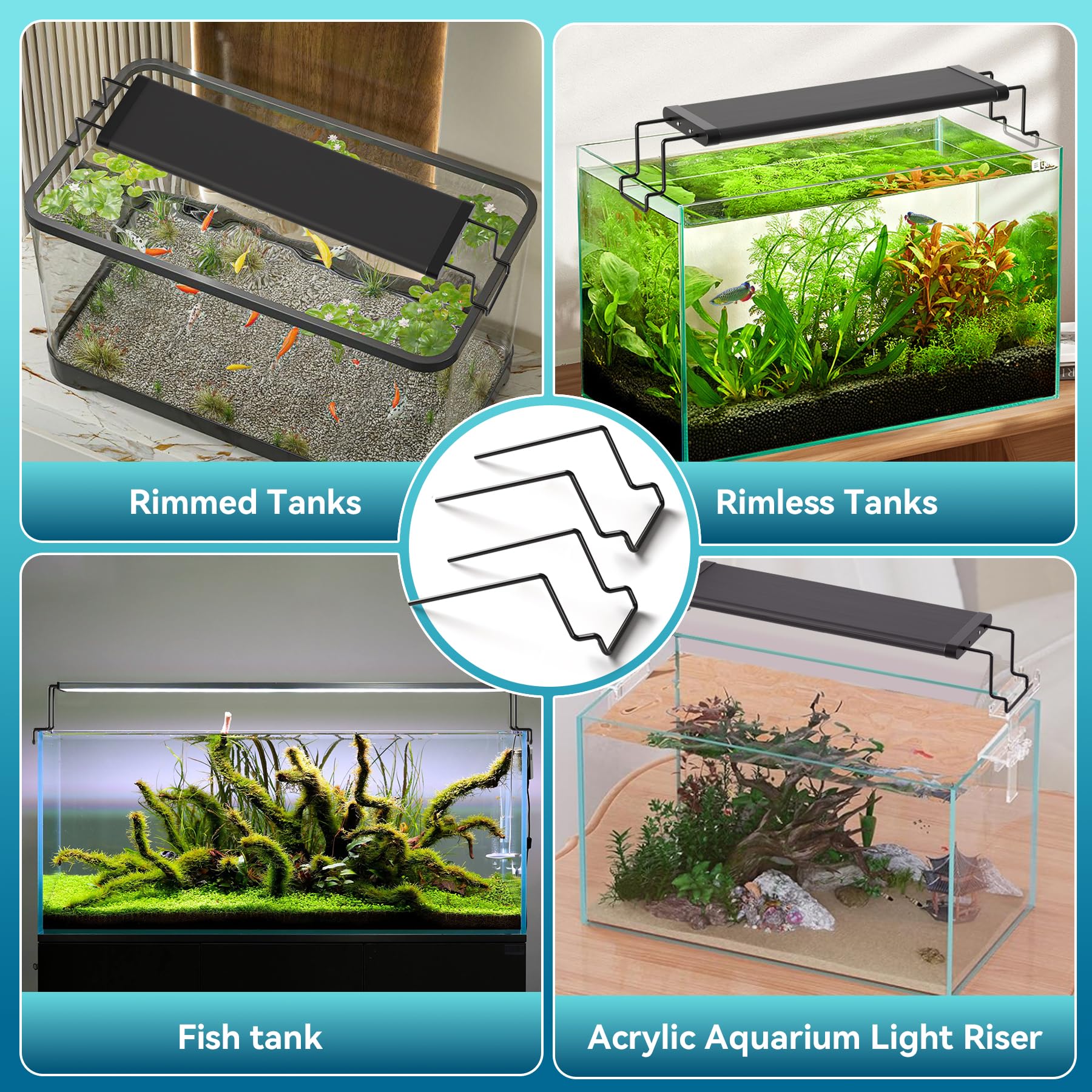 WooFog multi-light setup usage enabling extended lighting on larger tanks