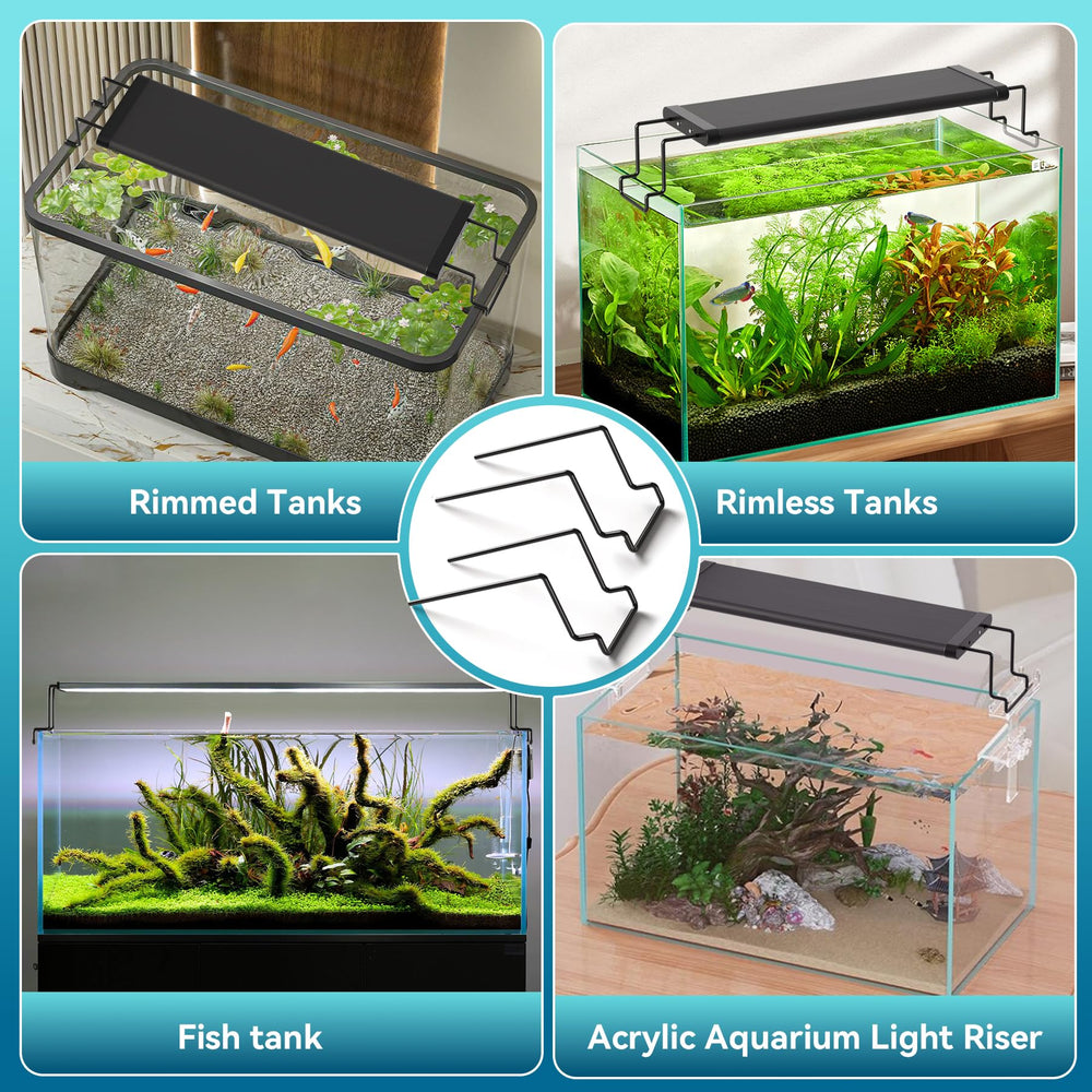 WooFog multi-light setup usage enabling extended lighting on larger tanks